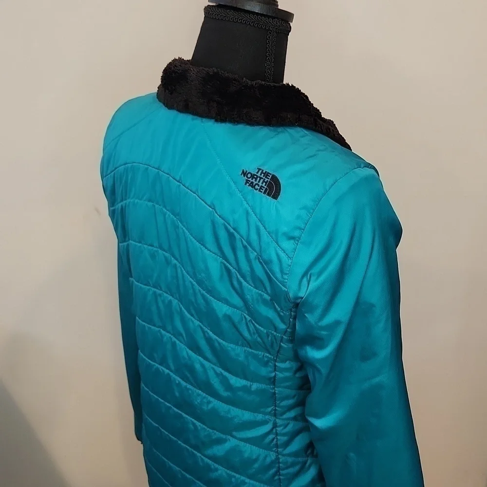 The North Face Mossbud Reversible Quilted Down Jacket Women's Sz S/P NICE!
